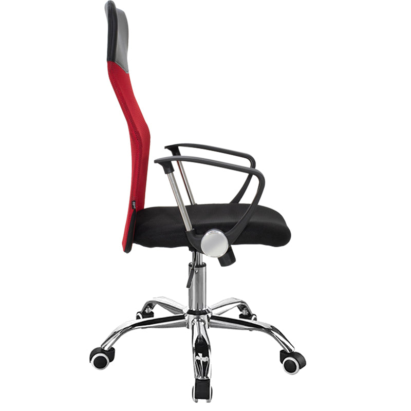 Scaun de birou Joel I mesh, negru-rosu, 60x60x109 cm