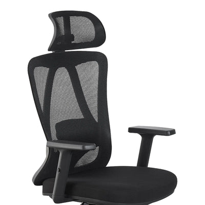 Scaun de birou Magida, Stofa, Negru, imagine produs 5