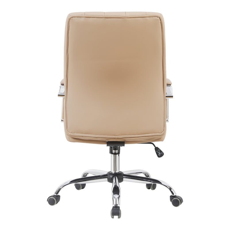 Scaun de birou manager cu funcție ajustabilă Mido, Cappuccino, 58x71x100-106 cm