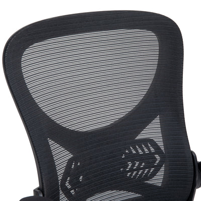 Scaun de birou manager Derzio din plasa, neagra, 62x53x131 cm, foto produs 9