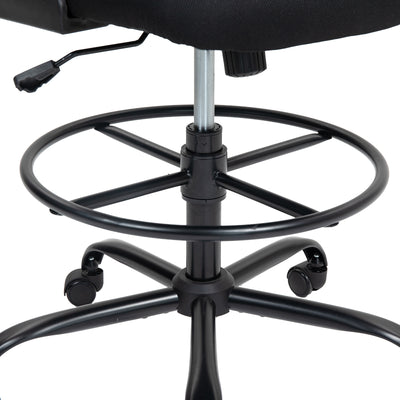Scaun de birou manager Derzio din plasa, neagra, 62x53x131 cm, foto produs 11