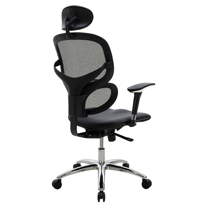Scaun de birou manager, neagra, 65x65x122 cm, detaliu produs