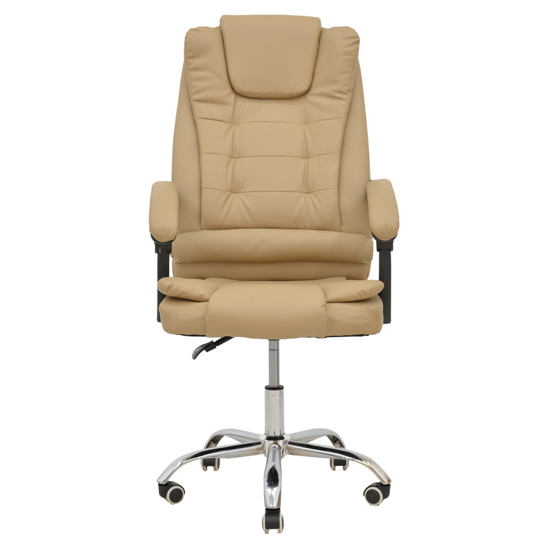 Scaun de birou Manager Toronsi, Bej - Negru, 60x68x128 cm - Bej