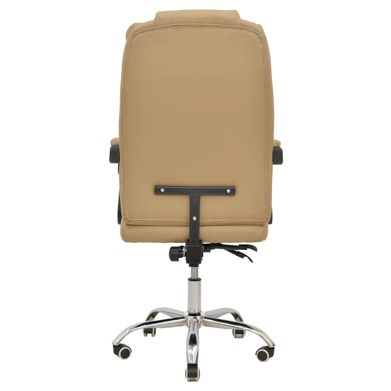 Scaun de birou Manager Toronsi, Bej - Negru, 60x68x128 cm - Bej