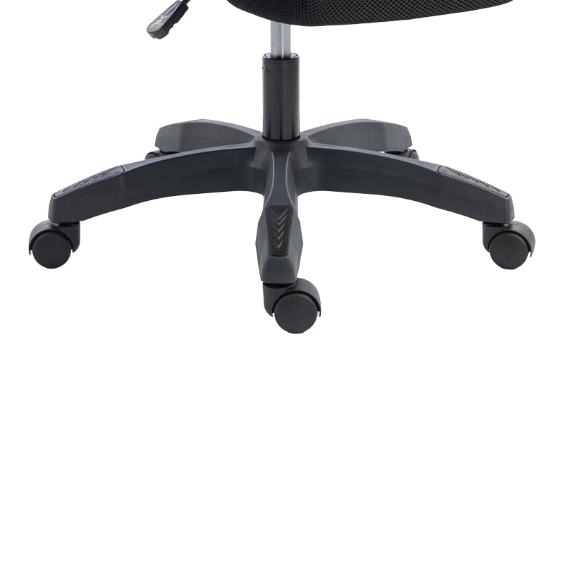 Scaun de birou managerial Meton, 48x60x128 cm - Negru