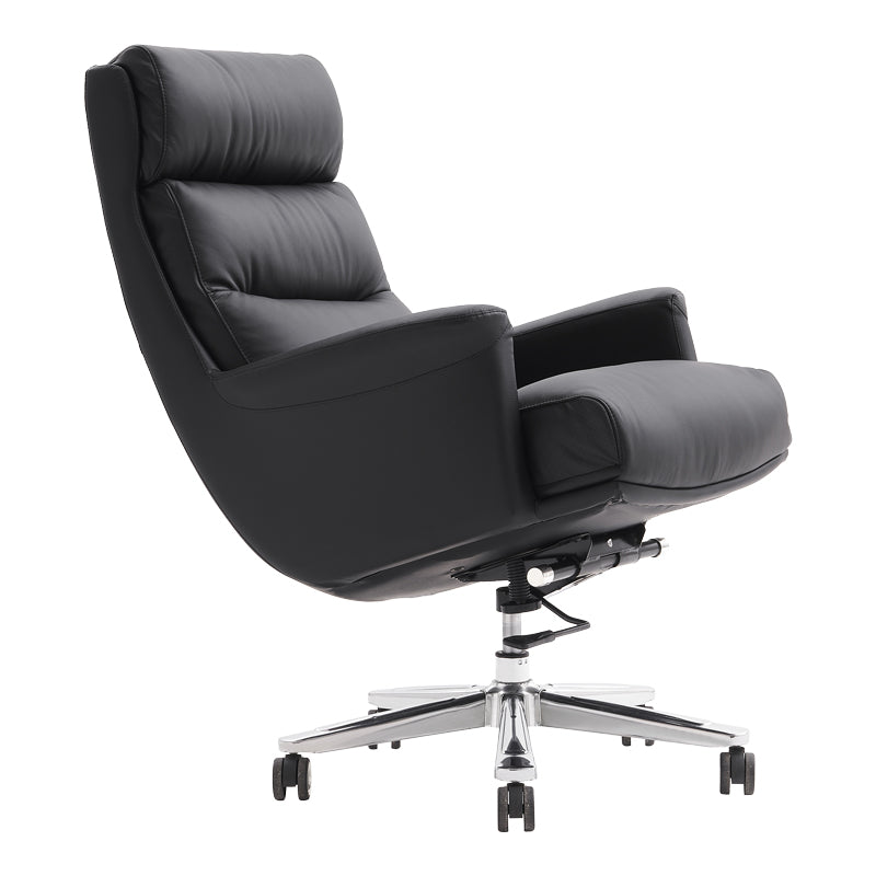 Scaun de birou pentru manager Nagal, neagra, 71x73x117-123 cm