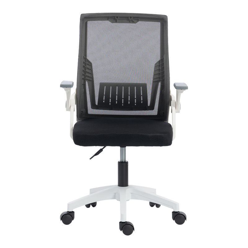 Scaun de birou Penza, 48x58x102 cm - Alb-Negru