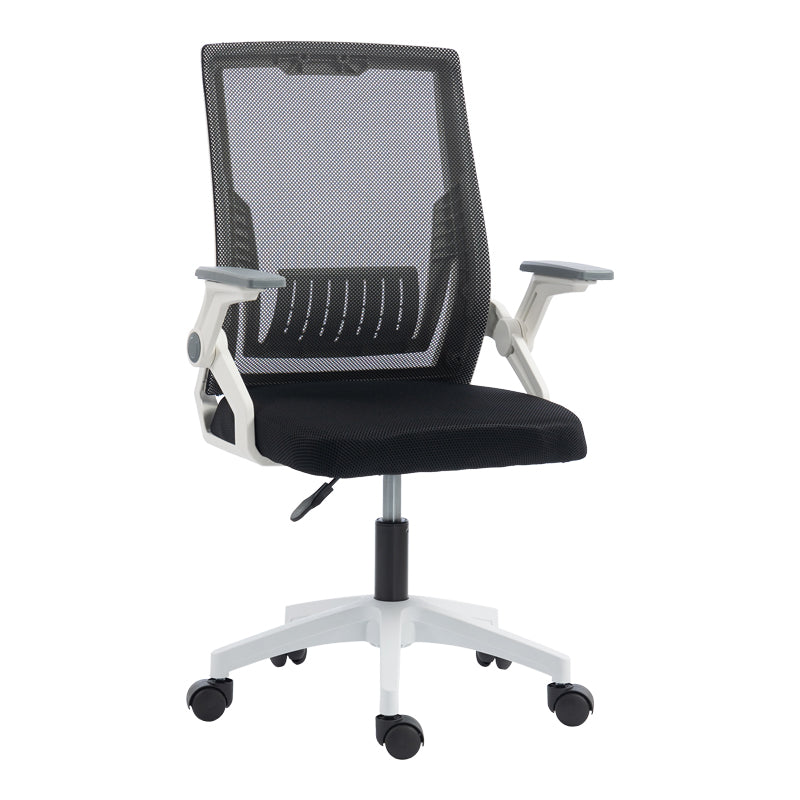 Scaun de birou Penza, 48x58x102 cm - Alb-Negru