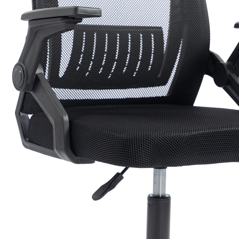 Scaun de birou Penza, 48x58x102 cm - Negru
