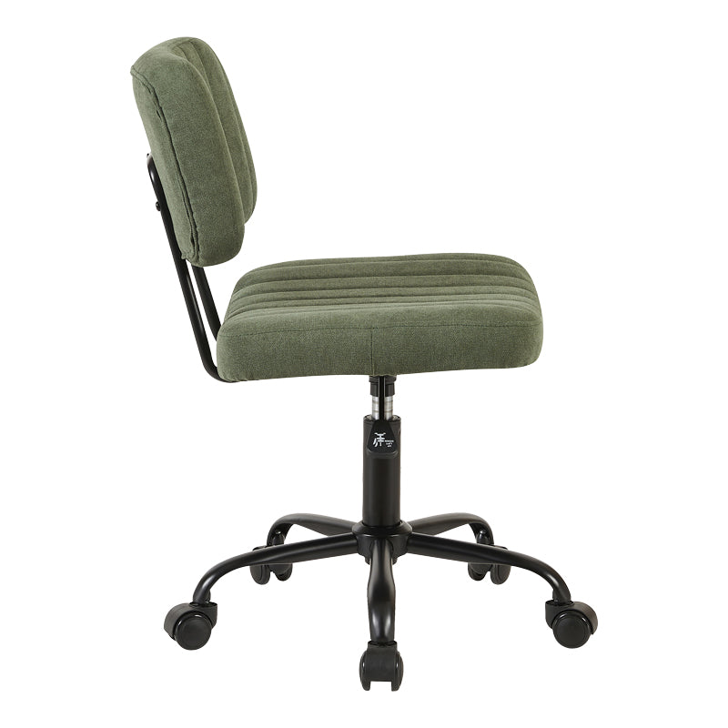 Scaun de birou reglabil Warra, Verde, 50x52x76-86 cm