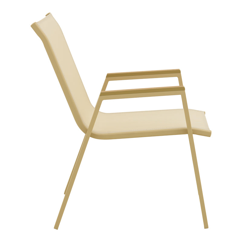 Scaun de exterior Azelie, Cappuccino-Champagne, 56x75x88 cm