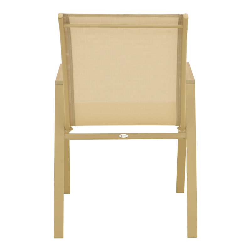 Scaun de exterior Azelie, Cappuccino-Champagne, 56x75x88 cm