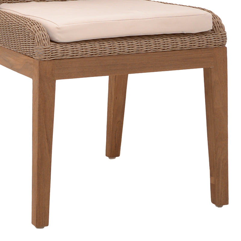 Scaun de gradina Swinton Boho, Natural, 53x63x86 cm