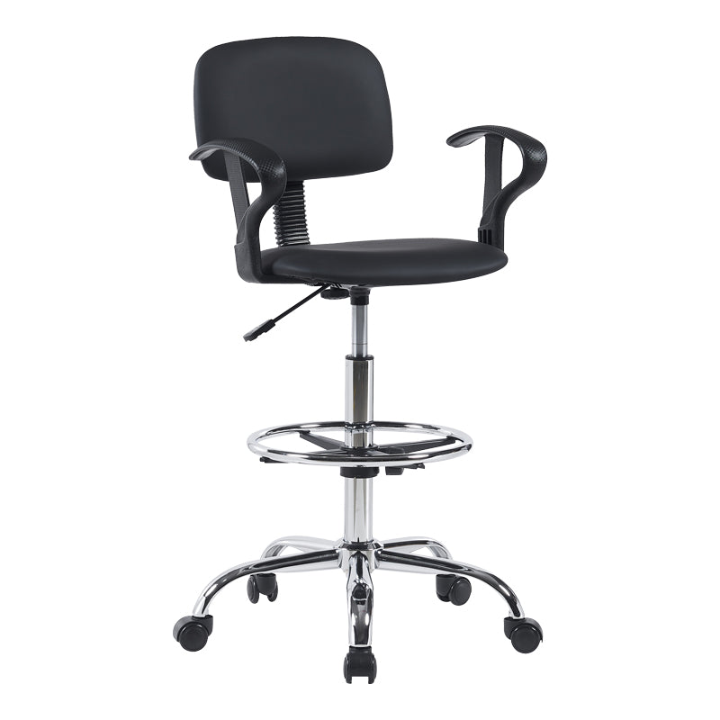 Set De Mobilier De Birou Scaun de receptie Icina I cu role neagra 58x54x102-123cm
