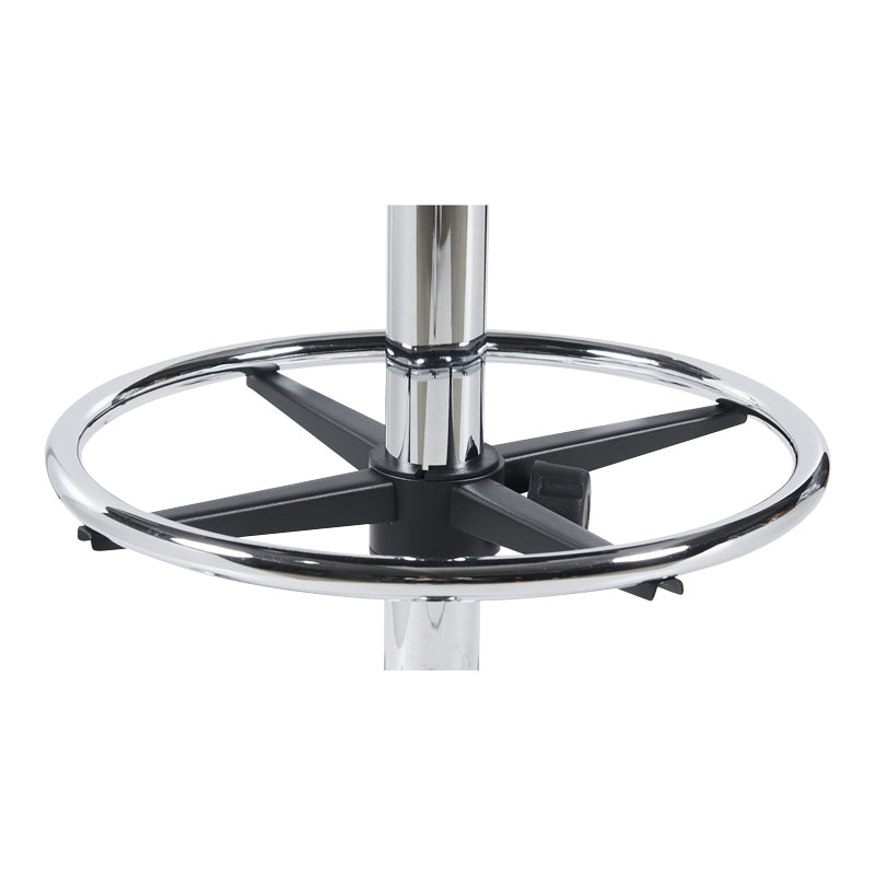 Scaun de receptie Icina I cu role, neagra, 58x54x102-123 cm, foto produs 8