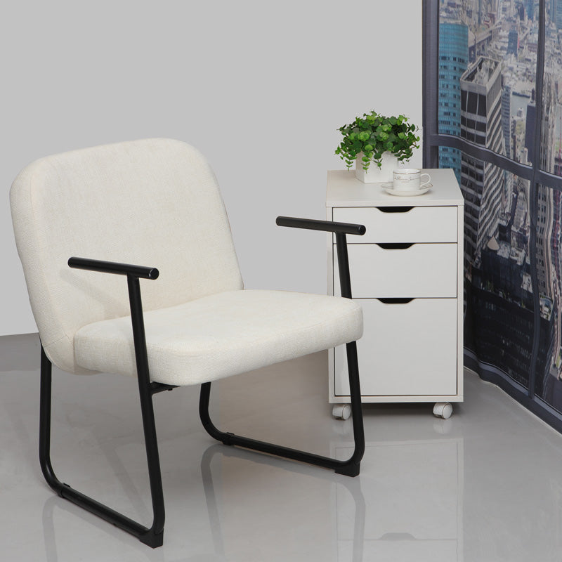 Scaun de vizitator Vindor, crem, 65x68x80 cm, imagine suplimentara
