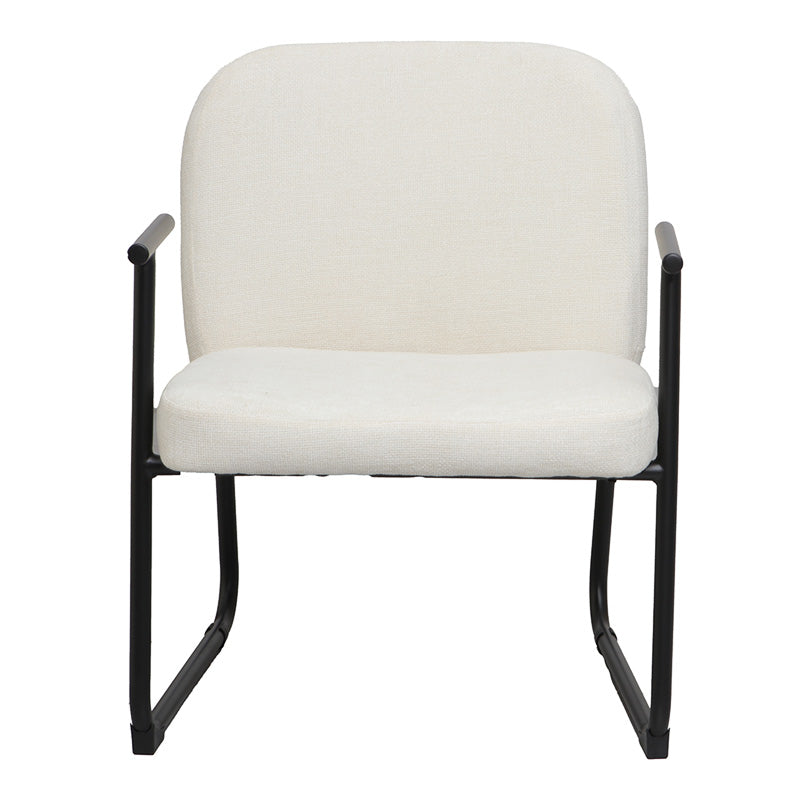 Scaun de vizitator Vindor, crem, 65x68x80 cm, perspectiva suplimentara