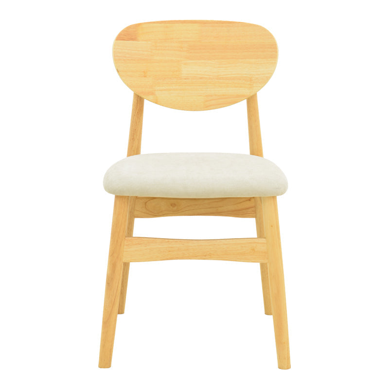 Scaun Cardith, lemn rubberwood si plywood, 48x51x78 cm - Gri-Bej