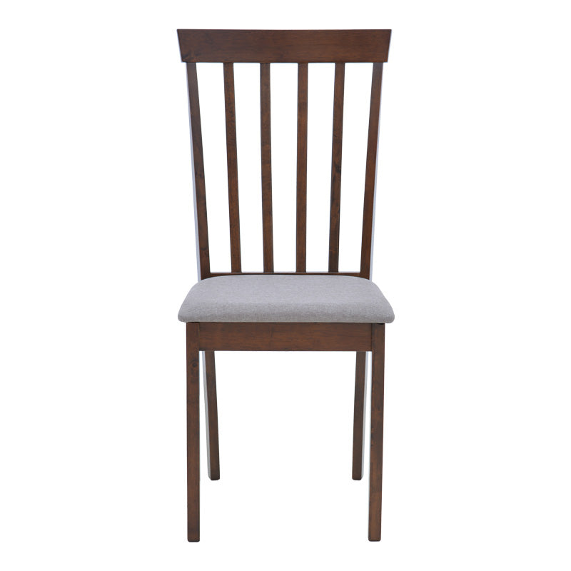 Scaun din lemn Houston, rubberwood, finisaj, nuc, 40x49x94 cm - Nuc