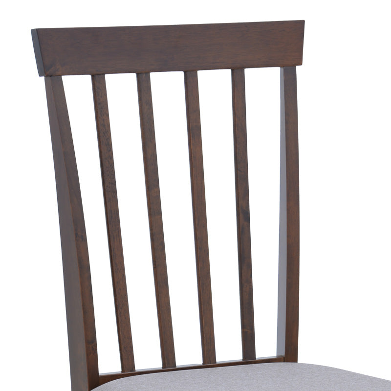 Scaun din lemn Houston, rubberwood, finisaj, nuc, 40x49x94 cm - Nuc