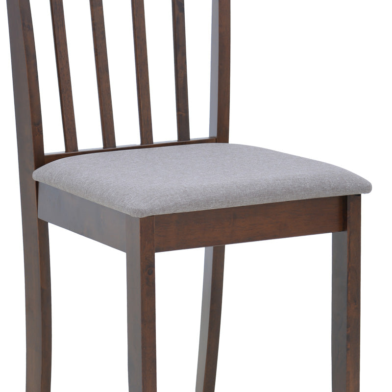 Scaun din lemn Houston, rubberwood, finisaj, nuc, 40x49x94 cm - Nuc