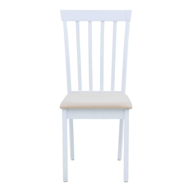 Scaun din lemn Houston, rubberwood, finisaj, nuc, 40x49x94 cm - Alb