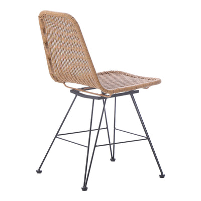 Scaun din ratan Pamela pe rattan, Natural, 44x58x82 cm, detaliu produs