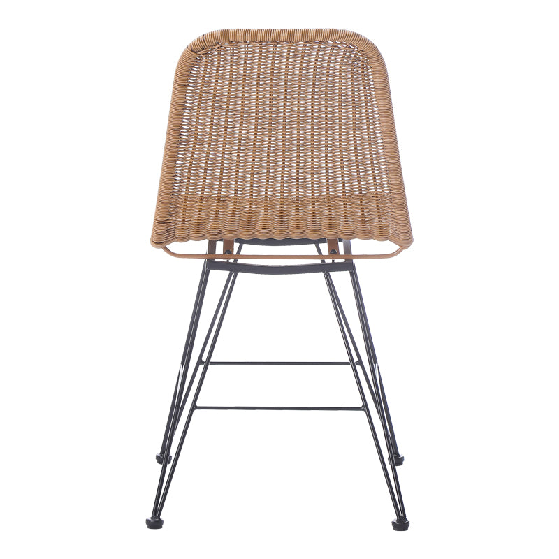 Scaun din ratan Pamela pe rattan, Natural, 44x58x82 cm, foto produs 6
