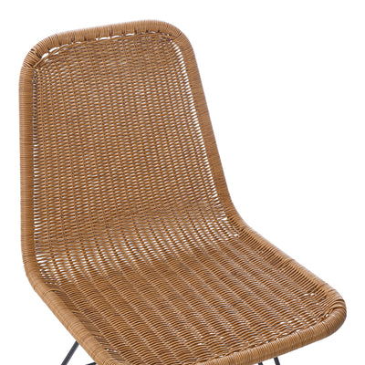 Scaun din ratan Pamela pe rattan, Natural, 44x58x82 cm, foto produs 7