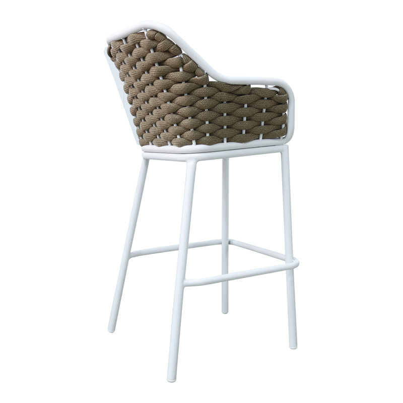 Scaun e bar Zuki, Alb, 55x54x109 cm - Alb