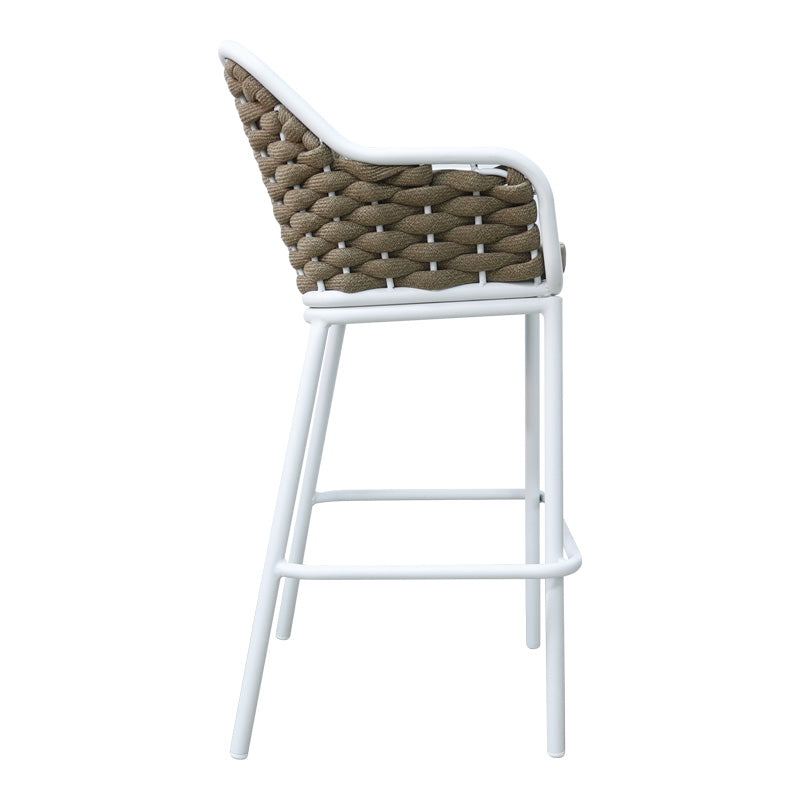 Scaun e bar Zuki, Alb, 55x54x109 cm - Alb