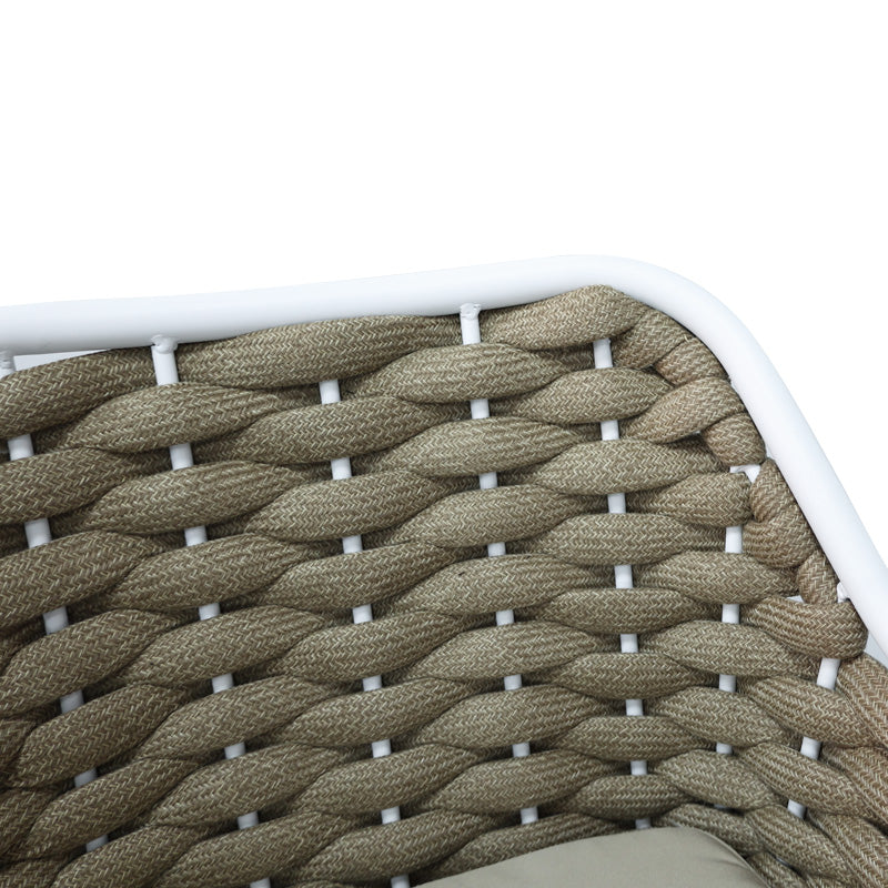 Scaun e bar Zuki, Alb, 55x54x109 cm - Alb
