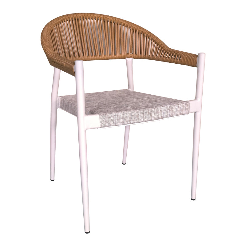 Scaun Elation, Gri inchis - Alb, 56x62x77 cm - Alb