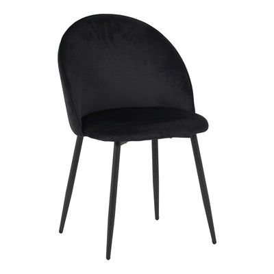Scaun elegant din catifea pentru birou Perch, Metal, 50x43x82 cm