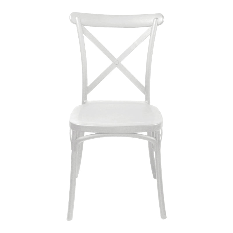 Scaun exterior Crossie, 43x53x88 cm - Alb