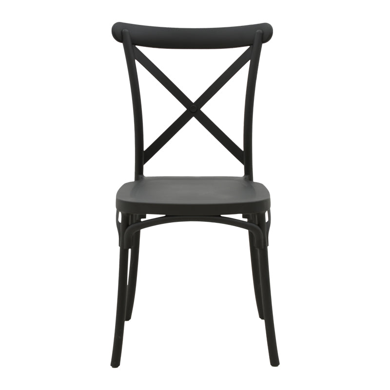 Scaun exterior Crossie, 43x53x88 cm - Scaun exterior Crossie, Negru, 43x53x88 cm, imagine produs 4