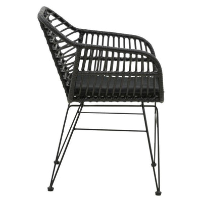 Scaun exterior Naoki, Negru, 55x58x79 cm, foto produs 8