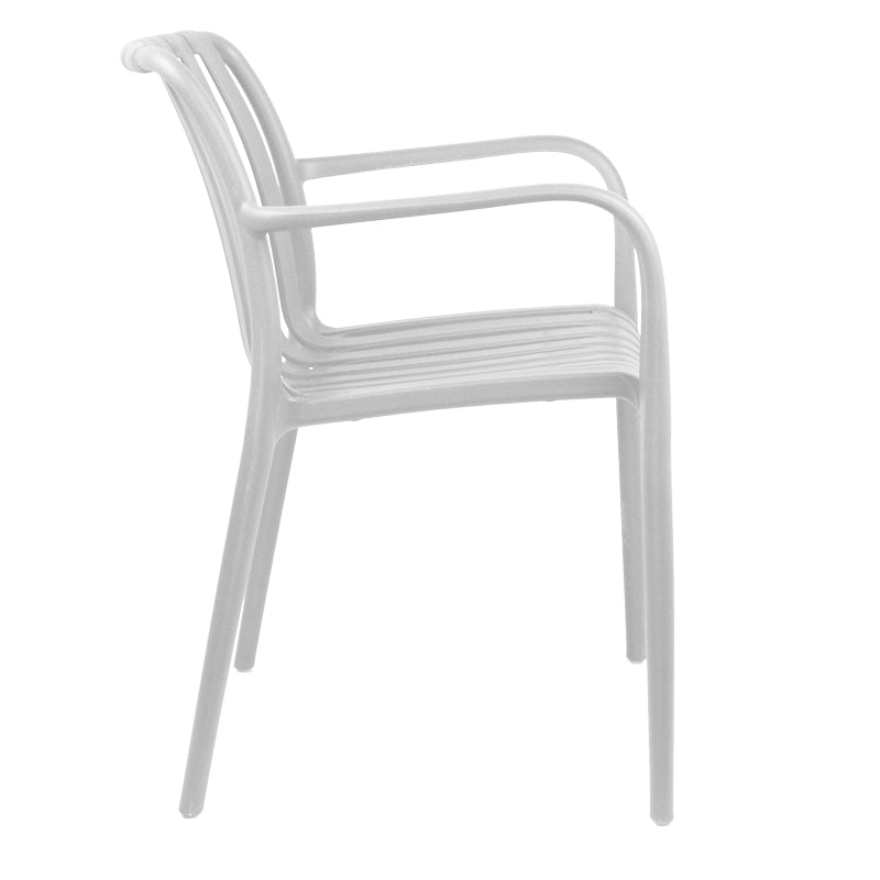 Scaun exterior Zoi, Diverse culori, 58x54x80 cm - Alb