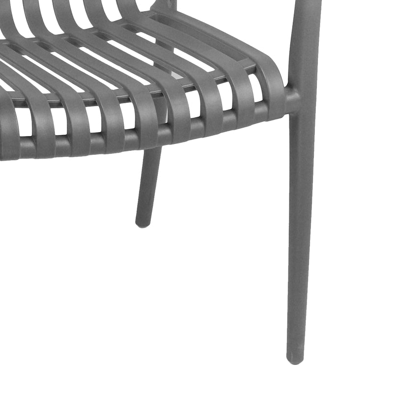 Scaun exterior Zoi, Diverse culori, 58x54x80 cm - Gri Inchis