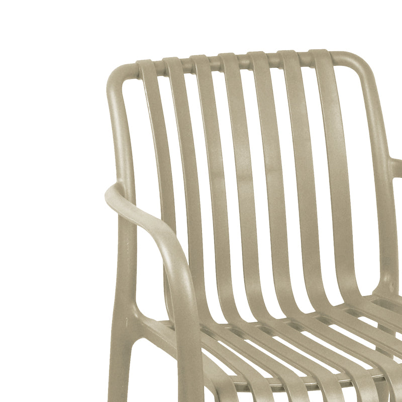 Scaun exterior Zoi, Diverse culori, 58x54x80 cm - Natural