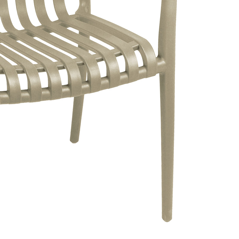 Scaun exterior Zoi, Diverse culori, 58x54x80 cm - Natural
