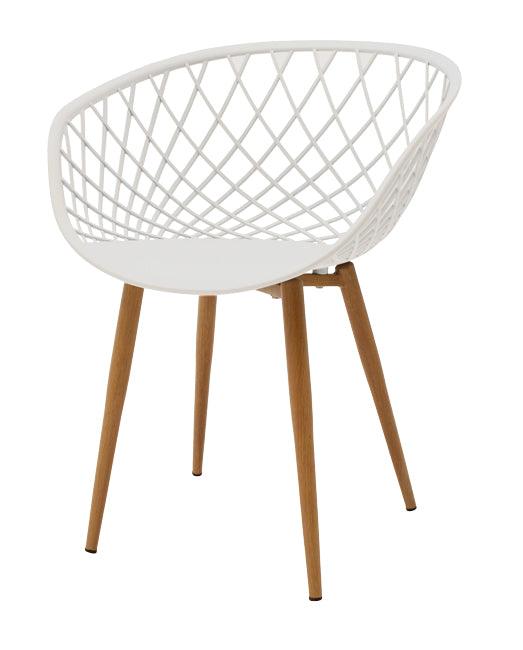 Scaun Ezra, 62x42x82 cm - Alb