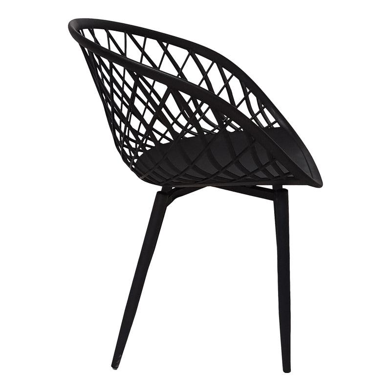 Scaun Ezra, 62x42x82 cm - Negru