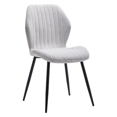 Scaun Fersity material alb-picior metalic negru 48x56,5x85,5cm