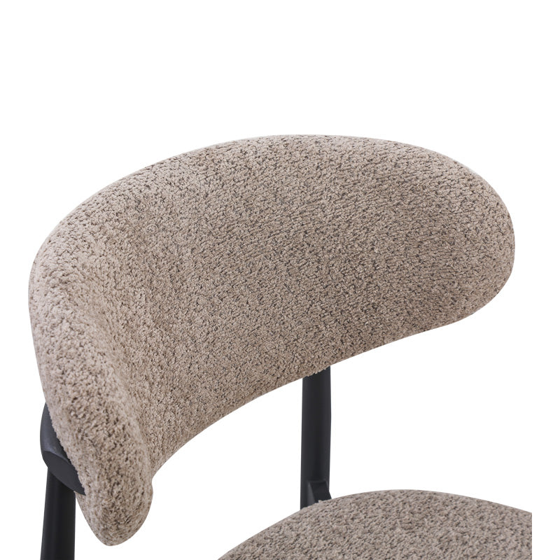 Scaun Folegio, stofa si metal, 50x57x79 cm - Gri