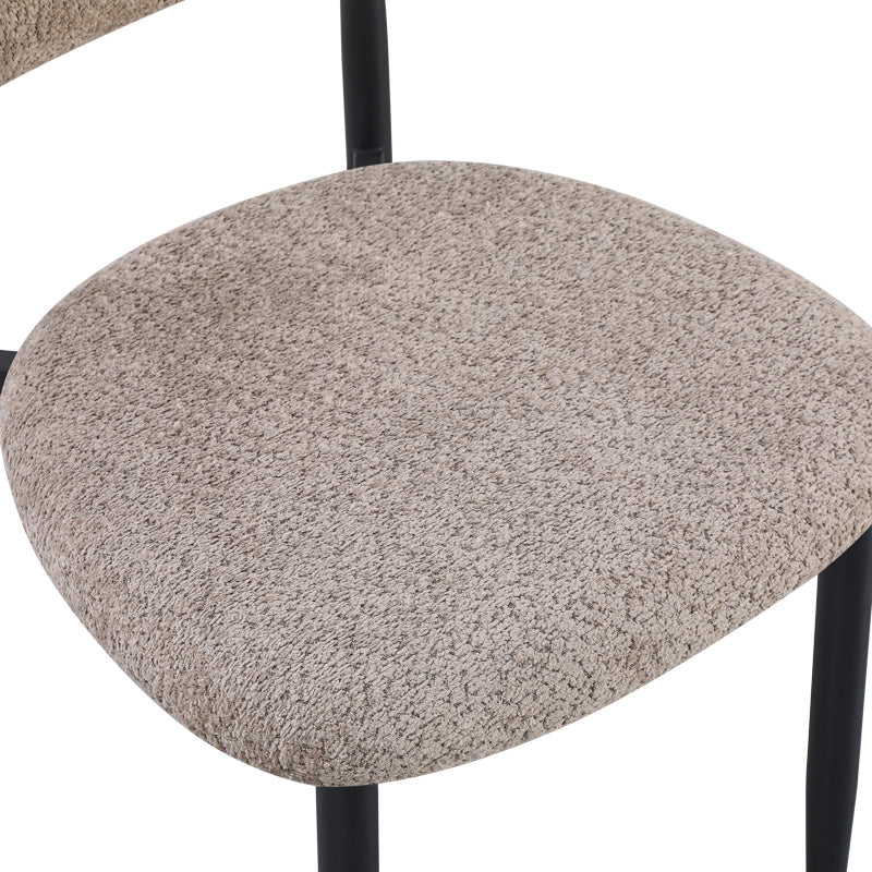Scaun Folegio, stofa si metal, 50x57x79 cm - Gri