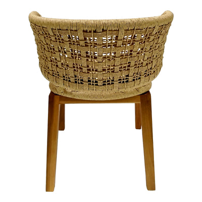 Scaun fotoliu de gradina Milou Boho, Natural, 59x65x73 cm, foto produs
