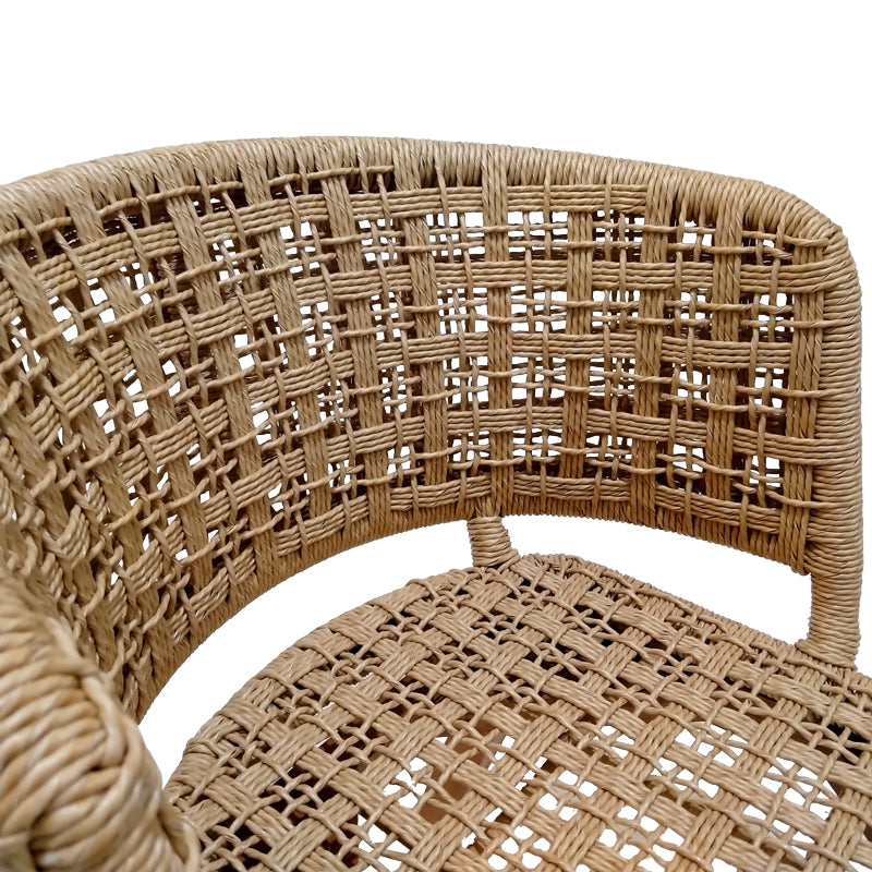 Scaun fotoliu de gradina Milou Boho, Natural, 59x65x73 cm