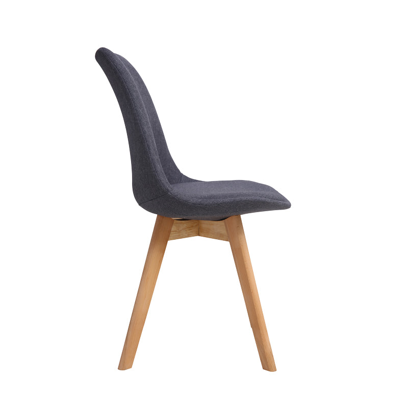 Scaun Gaston Gri inchis -lemn, Natural, 57x43x84 cm, detaliu produs