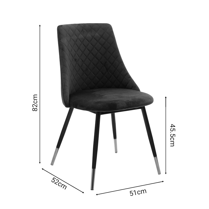 Scaun Giselle, 60x60x90 cm - Auriu